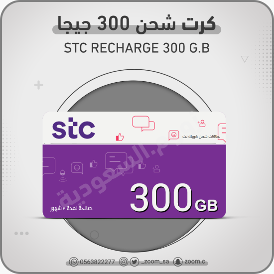 شحن STC باقة 300 جيجا